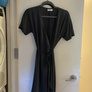Aritzia Babaton wrap dress in grey